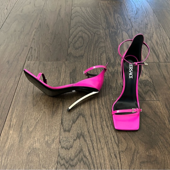 Versace - 110mm Pin Point Ankle Strap Sandals - Picture 3 of 11